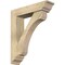 Ekena Millwork Legacy Traditional Rough Sawn Bracket w/ Offset Brace, Douglas Fir, 6"W x 24"D x 28"H BKT0604X24X28LEC01RDF - alternate 1